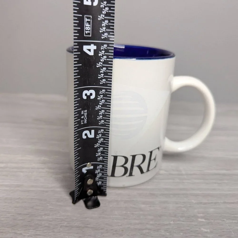 Vintage Sabre White & Blue Ceramic Mug
